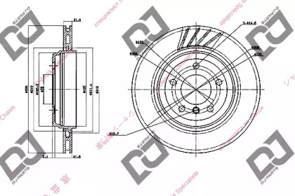 Тормозной диск DJ PARTS BD1621